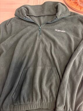 SHEIN Forest Green Fleece Pullover